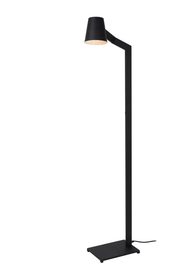 Lucide MIZUKO - Floor reading lamp - Ø 13 cm - 1xE14 - Black - detail 1